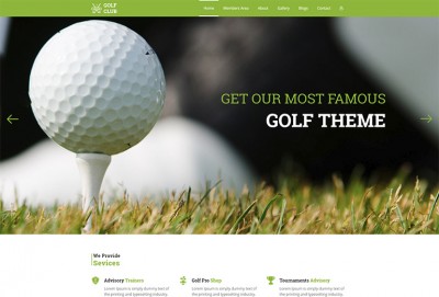 Golf Club HTML Website Template