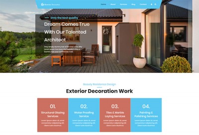 Exterior Decoration WordPress Theme