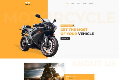 Throttle - Motorcycle Workshop HTML Website Template