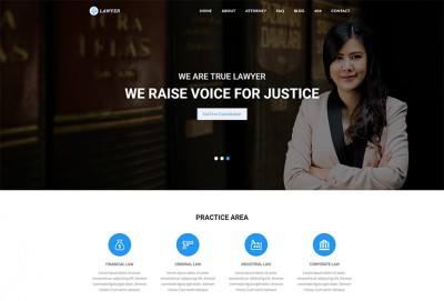 Lawyer HTML Website Template