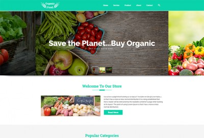 Organic Food Store HTML Website Template