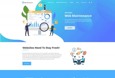 Website Maintenance WordPress Theme